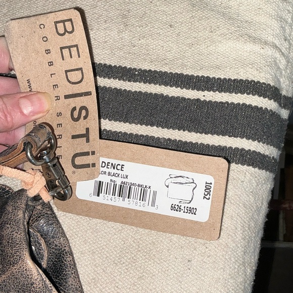 NWT Bed Stu Leather Cadence Wallet Wristlet Crossbody Bag Black Lux MSRP 175 - Picture 3 of 15